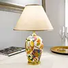 Image de austrolux Lampe à poser Damasco avec or 24 carats, Ø 40 cm