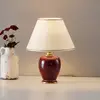 Image de Austrolux Lampe de table Giardino Bordeaux 34cm Céramique 24 carats