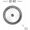 Image de KOLARZ Plafonnier Milady, Ø 40 cm, doré 24 carats