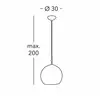 Image de KOLARZ Suspension Luna, Ø 30 cm, doré, métal/verre