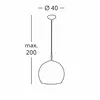 Image de KOLARZ Suspension Luna, Ø 40 cm, crème, verre