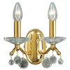 Image de Applique murale en cristal CARMEN 2 Or 24 Carats 2 ampoules Cristal