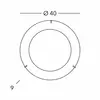 Image de austrolux KOLARZ Plafonnier Moon, Ø 40 cm, blanc/doré 24 carats