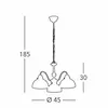 Image de austrolux KOLARZ Suspension Nonna, Ø 45 cm, cerf vert, 3 lampes