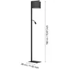 Image de Lampe sur pied EGLO Stars of Light Foligno, noir, lampe de lecture