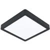 Image de Eglo connect.z Plafonnier LED connecté Fueva-Z, 21 cm, lampe de plafond ZigBee pour salle de bains, contrôlable par appli et commande vocale, blanc chaud - froid, dimmable, noir, IP44