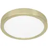 Image de EGLO Panneau LED apparent Fueva 5 IP20 830 laiton Ø21cm