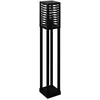 Image de Eglo Lampdaire extérieur solaire Alamonte 3, lampe sur pied, éclairage d'extérieur pour jardin et terrasse, luminaire en métal noir, IP44, H 100 cm, E27