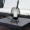 Image de EGLO Fusignano lampe à poser extérieur, noire