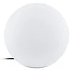 Image de Eglo connect.z Boule lumineuse Monterolo-z, lampe LED extérieure connectée, contrôle app et vocal Alexa, éclairage jardin en plastique blanc, IP65, Ø 40 cm, blanc chaud-froid, RGB