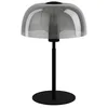 Image de Eglo Lampe de table Solo 2, luminaire pour chevet avec abat-jour en verre fumé, métal et noir, douille E27, 41,5 cm