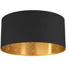 Image de EGLO Plafonnier Zaragoza, lampe de plafond avec abat-jour arrondi en