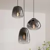 Image de EGLO Suspension Aguilares, verre fumé, 3 lampes Rondell
