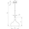 Image de EGLO Suspension Sabinar, 1 lampe, noir, Ø 40 cm