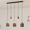Image de EGLO Suspension Gazzola à 5 lampes, moka