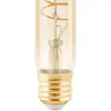 Image de EGLO Ampoule tubulaire LED E27 4W T30 1.600K filament ambre