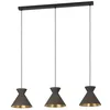 Image de Eglo Suspension luminaire Nastasia, lustre à 3 lampes pour salon et salle à