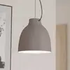 Image de EGLO Suspension Camasca, 1 lampe, Ø 28 cm, taupe