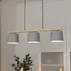 Image de EGLO Suspension Mariel à 3 lampes gris clair bois naturel