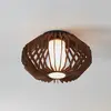 Image de EGLO Plafonnier Rusticaria avec barres en bois