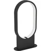 Image de Eglo Lampe de chevet LED Cordriales, lampe de salon à poser, lampe de table minimaliste en métal noir et plastique blanc, luminaire chambre, blanc chaud