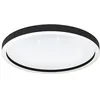 Image de Eglo connect.z Plafonnier LED connectée Montemorelos-Z, lampe de plafond effet cristal contrôlable par application et commande vocale Alexa, blanc chaud - froid, RVB, spot dimmable en noir, Ø 57 cm