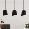 Image de EGLO Suspension Bolivia noir/sable, à 3 lampes