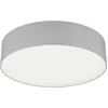 Image de Eglo connect.z Lampe de plafond LED connectée Romao-Z, plafonnier rond contrôlable par application et commande vocale, ZigBee, blanc chaud - froid, RVB, dimmable, spot en tissu gris