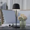 Image de EGLO Lampe de table LED Mannera, batterie, noire