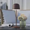 Image de EGLO Lampe de table LED Mannera, batterie, brun rouille