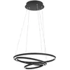 Image de Eglo connect.z Suspension luminaire LED connectée Lobinero-Z, lampe suspendue dimmable en forme d’anneau, ZigBee, application et commande vocale Alexa, blanc chaud   froid, lustre en métal noir