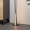 Image de EGLO Lampe sur pied LED Panagria, noir avec détail en bois