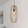 Image de EGLO Suspension Bajazzara, un abat-jour en cage, sable