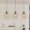 Image de EGLO Suspension Bajazzara trois abat-jour en cage sable