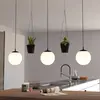 Image de EGLO Suspension Rondo 3 pot fleurs à 3 lampes noire