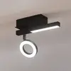 Image de EGLO Spot pour plafond LED Cardillio 2 noir avec un anneau