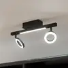 Image de EGLO Spot pour plafond LED Cardillio 2 noir avec deux anneaux