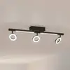Image de EGLO Spot pour plafond LED Cardillio 2 noir avec trois anneaux