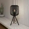 Image de EGLO Lampe à poser Romazzina, noire, hauteur 44 cm, métal, E27