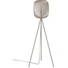 Image de Eglo Lampadaire trépied Romazzina, luminaire intérieur sur pied en métal de couleur sable, lampe de salon à pied avec douille E27