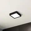 Image de EGLO Plafonnier LED Fueva 5 IP44 3000K noir 16x16cm