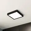 Image de EGLO Plafonnier LED Fueva 5 IP44 3000K noir 21x21cm