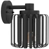 Image de Eglo Lampe murale Selinus Steel noir E27 1x40w IP65 L: 19cm H: 22cm Dimmable