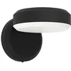 Image de Eglo Applique murale extérieure LED Fornaci, lampe de façade avec éclairage vers le bas (downlight), luminaire d extérieur en métal noir et plastique blanc, blanc chaud, IP54