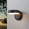 Image de EGLO Applique d'extérieur LED Fornaci, noire, largeur 16 cm, avec détecteur