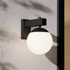 Image de EGLO Applique d'extérieur Bufalata, noir/blanc opalin
