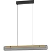 Image de EGLO Connect.z Smart-Home Kokomo-Z FSCM70HB FSCM70HB Suspension LED en bois et métal noir, ZigBee, App et commande vocale Alexa, FSCM70HB, blanc chaud/blanc froid, RVB, intensité variable