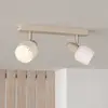 Image de EGLO Spot pour plafond Corato, sable/nickel/opale, 2 lampes