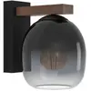 Image de EGLO Filago applique en verre fumé à une lampe