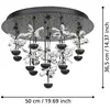 Image de Plafonnier LED EGLO Stars of Light Pianopoli noir Ø 50 cm